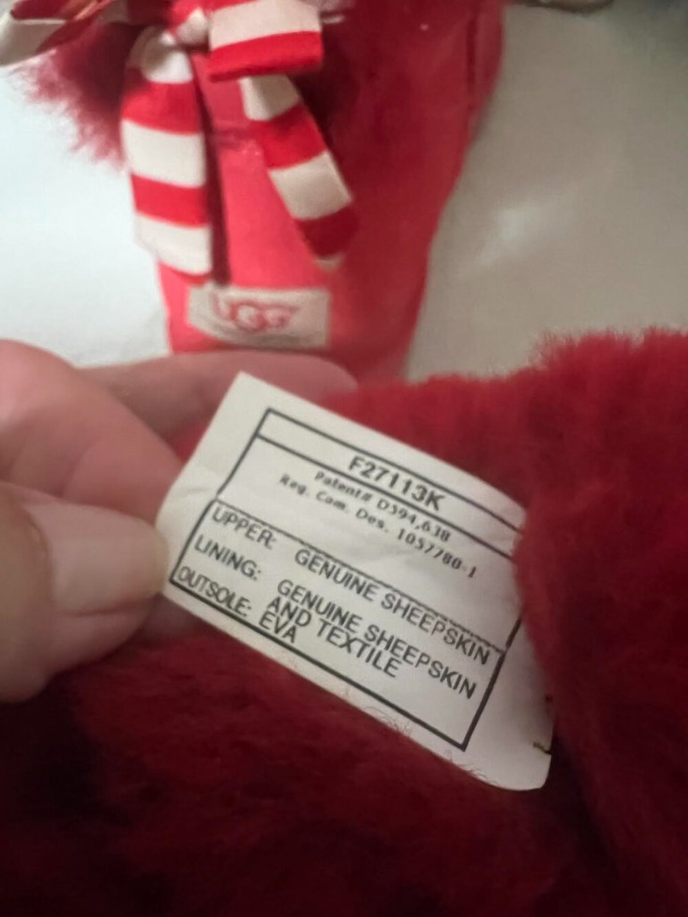 UGG Red boots Size 9 - never worn